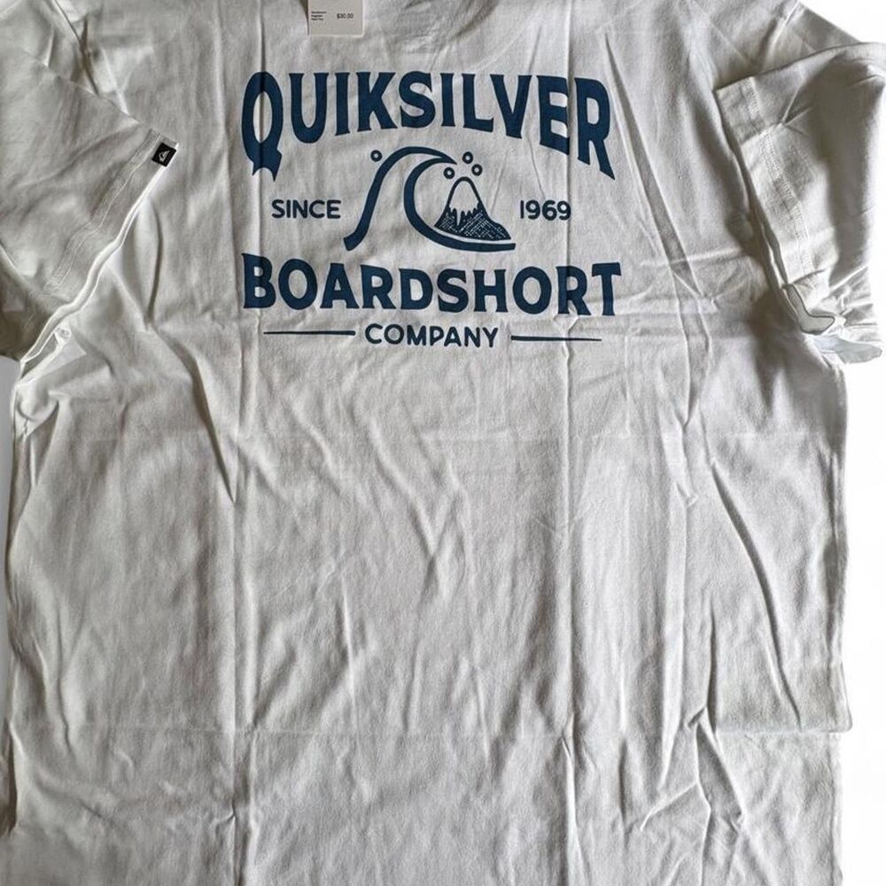 Quiksilver Men's White T-shirt